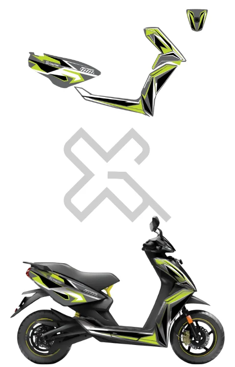 Dripcode Edition Full Body Sticker Compatible with Ather 450X/450S | Made In Premium Gloss Vinyl With FPF(Fade Protection Film), Water Proof, Precut Sticker, Pack Of 1 Compatible with Both Side